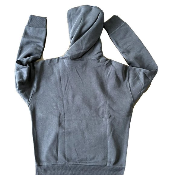 Reebok Womens Sweatshirt Hoodie Size‎ Large Fleece Athletic Black White Logo NWT - Picture 2 of 9